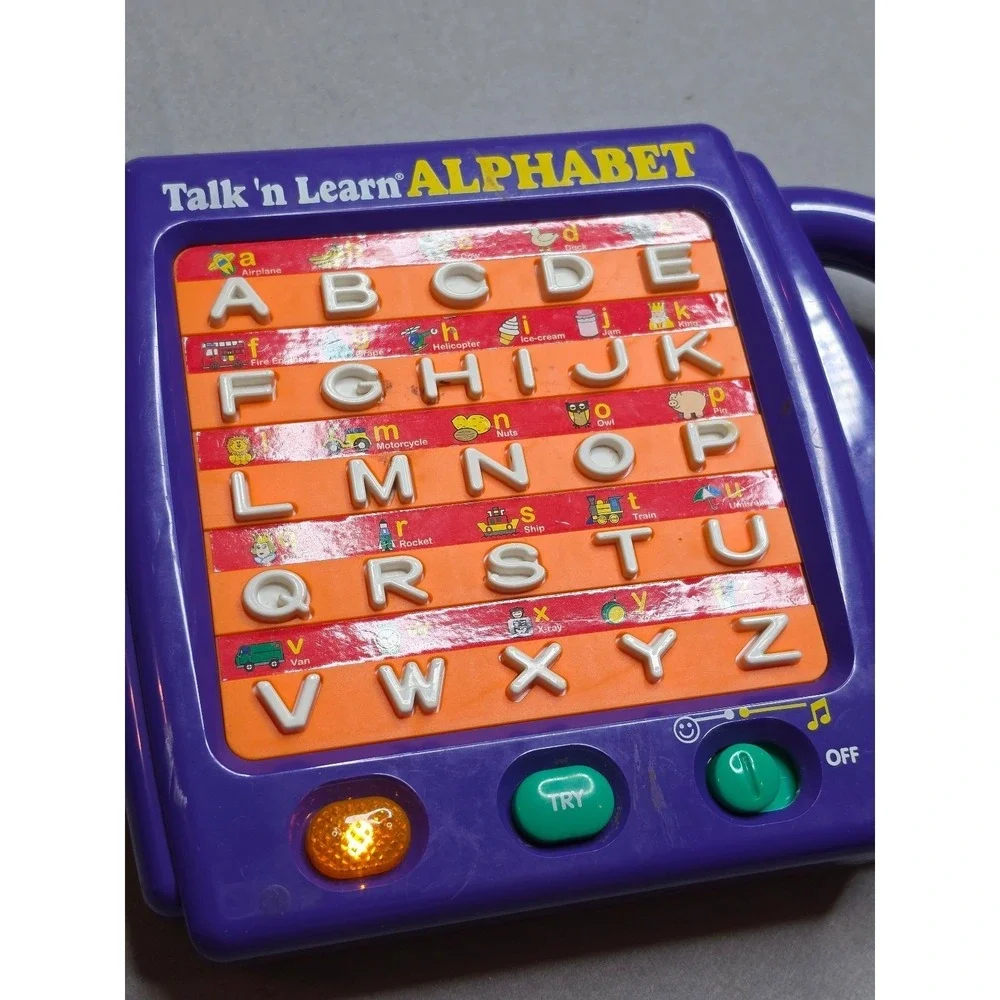 Vintage Talk 'n Learn Alphabet Interactive Toy - Purple - Tested &‎ Working